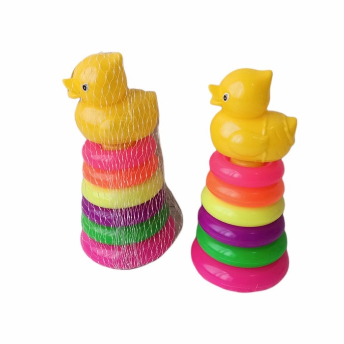 Mainan Ring Donat Susun Cincin Kado Mainan Anak Bayi 1 2 Tahun Edukasi