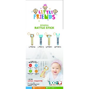 Mainan Edukasi Bayi Little Friends Boneka Rattle Stick Giraffe LFR2020