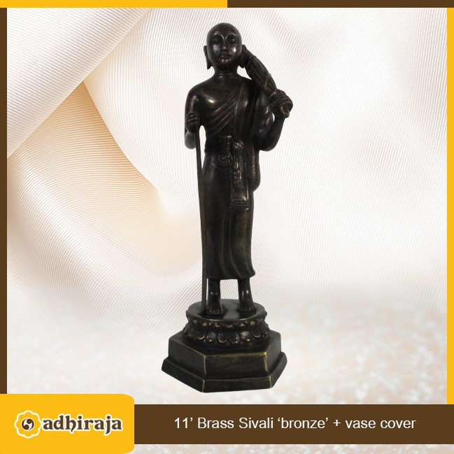 Rupang Patung Arca Sivali Kuningan ukuran 11 Inci