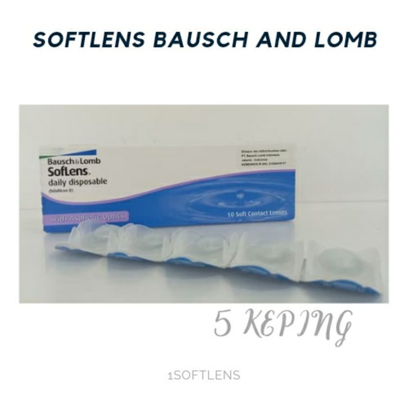 SOFTLENS BENING HARIAN BAUSCH AND LOMB 5 KEPING