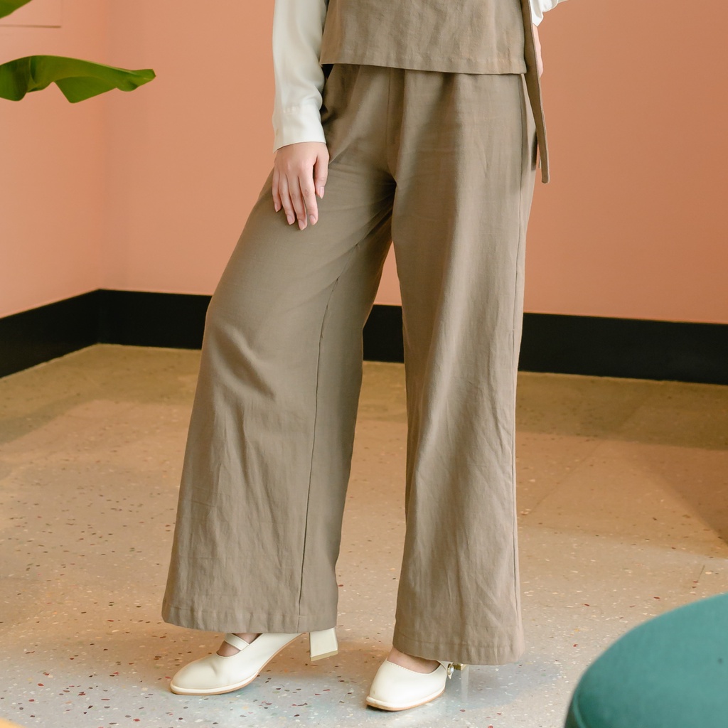 Lozy Hijab - Kumi Pants (Celana Linen Wanita Casual)