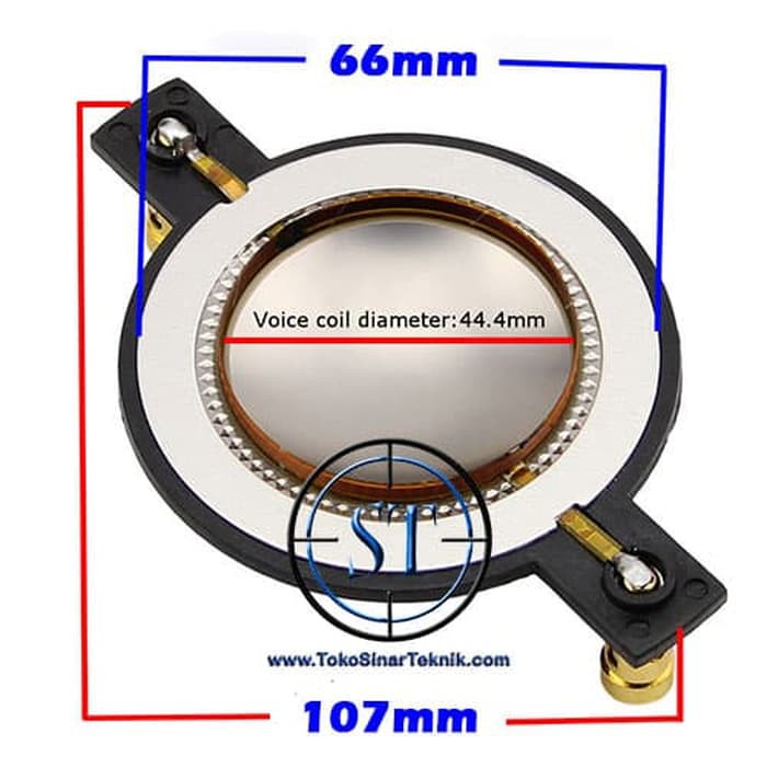 Spul Tweeter 44.4 Titanium Binding Post Gold Plated Voice Coil Speaker