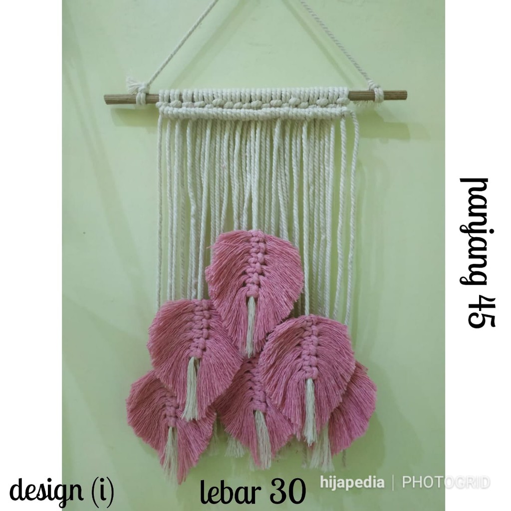 Hiasan dinding macrame/wall hanging makrame rajut decor