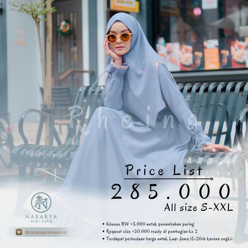 rheina dress by NG premium/gamis premium/gamis murah malang /Nararya premium