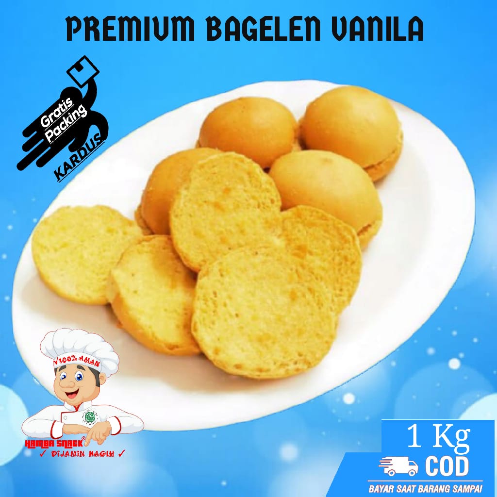 

[1Kg] BAGELEN Vanila / roti bagelan bandung / camilan termurah makanan ringan jajanan murah cemilan sehat snack kiloan jajanan jadul