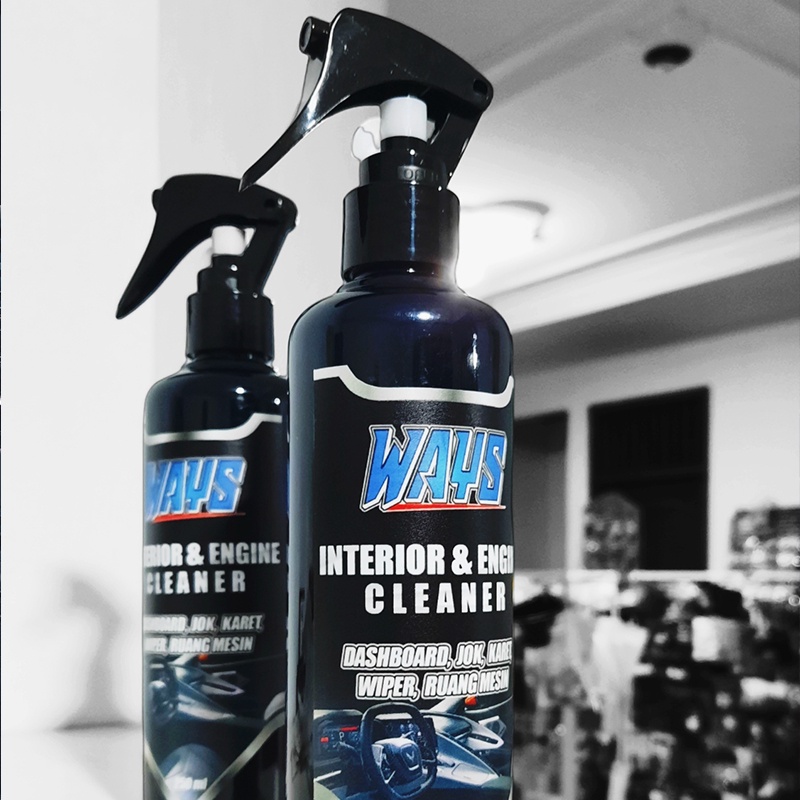 WAYS Interior Engine Cleaner Pembersih Pengkilap Dashboard dan Mesin Mobil - FREE Lap Microfiber