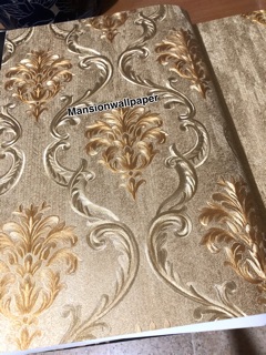 Wallpaper Dinding Murah Klasik Gold Mewah Ekslusif | Shopee Indonesia