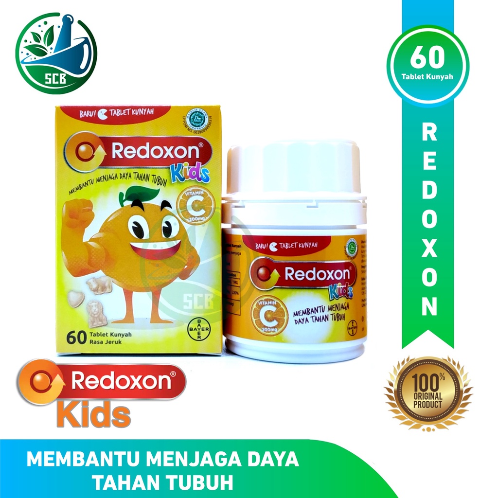 Redoxon Botol Vitamin C 500mg - Isi 60 Tablet Kunyah