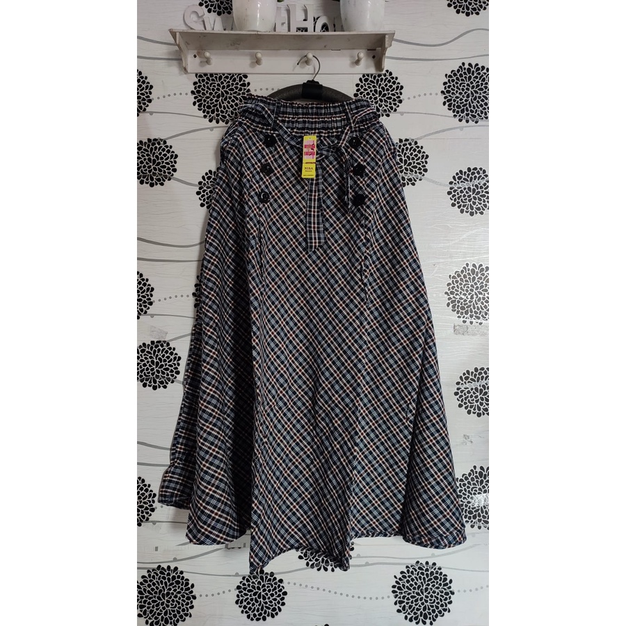 ROK FLANEL IMPORT PANJANG/ROK TARTAN/ROK KOTAK PAYUNG-Ac
