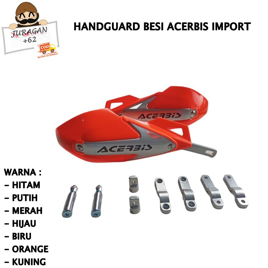 HANDGUARD HAND GUARD ACERBIS BESI KLX CRF WR SUPERMOTO MOTOR UNIVERSAL