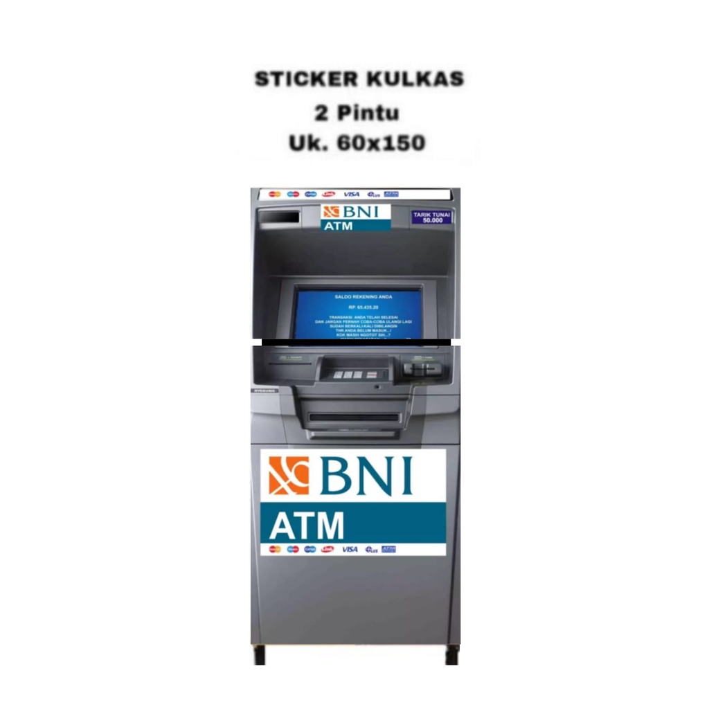 Sticker Kulkas 2 Pintu Motif BN1 ATM