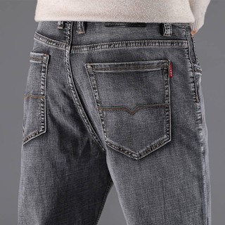  Celana  Jeans Panjang  Pria  Model Longgar Warna  Abu  abu  