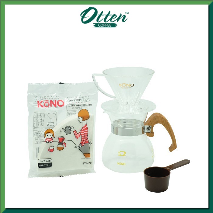 Jual Kono Meimon 2 Person Coffee Dripper Set (Sakura Wood Handles