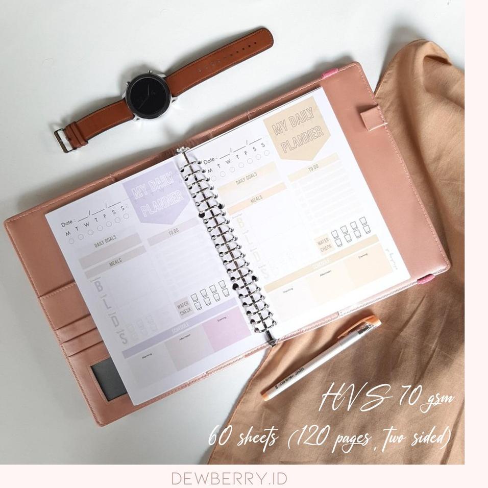 

qpil284 DAILY PLANNER (PAPER ONLY, SIZE : A5&B5) | dewberry.id Best Quality