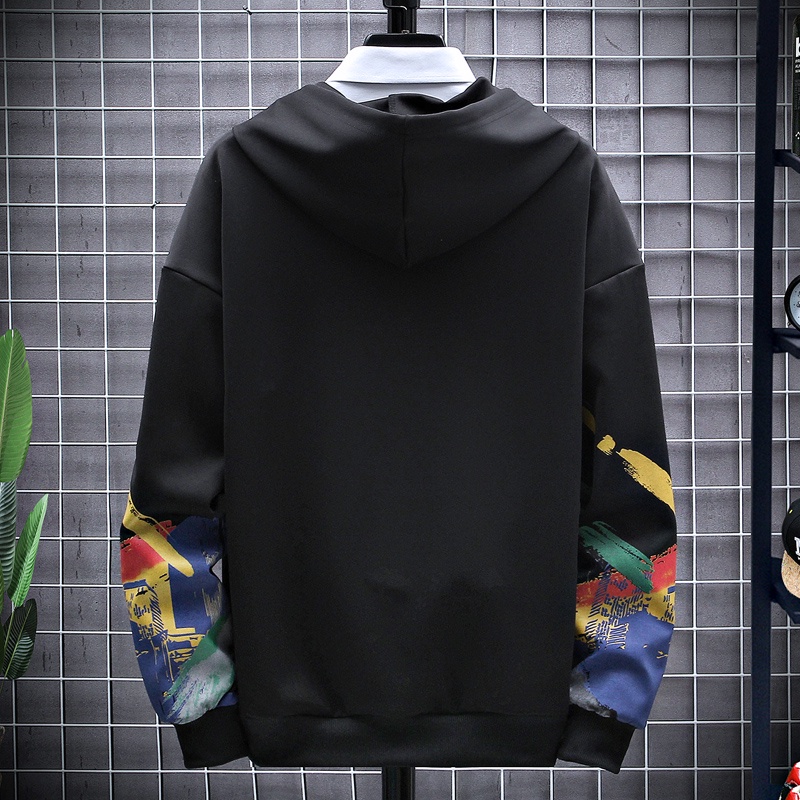 Hoodie Pria Sweater Kaos Hoodies Lengan Panjang Bahan Polyester W2126