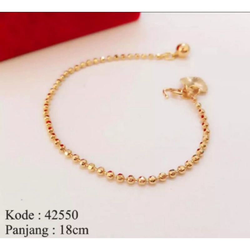 gelang tangan bjilada rosegold fashion wanita titanium original anti luntur