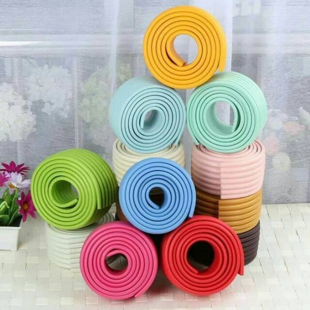 BABY SAFETY STRIP SERBAGUNA PENGAMAN SUDUT/ SIKU MEJA, LEMARI- KUNING