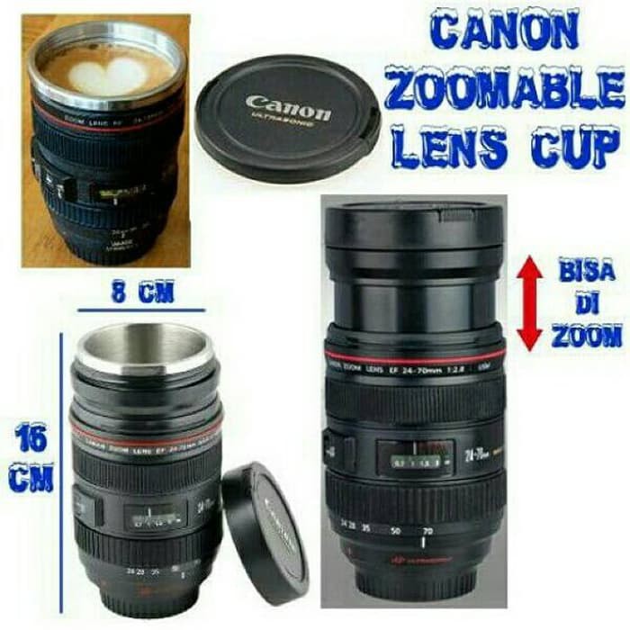 SBN-186 Mug Lensa Kamera CANON Zoom / Gelas Unik Lensa Kamera CANON Zoomable