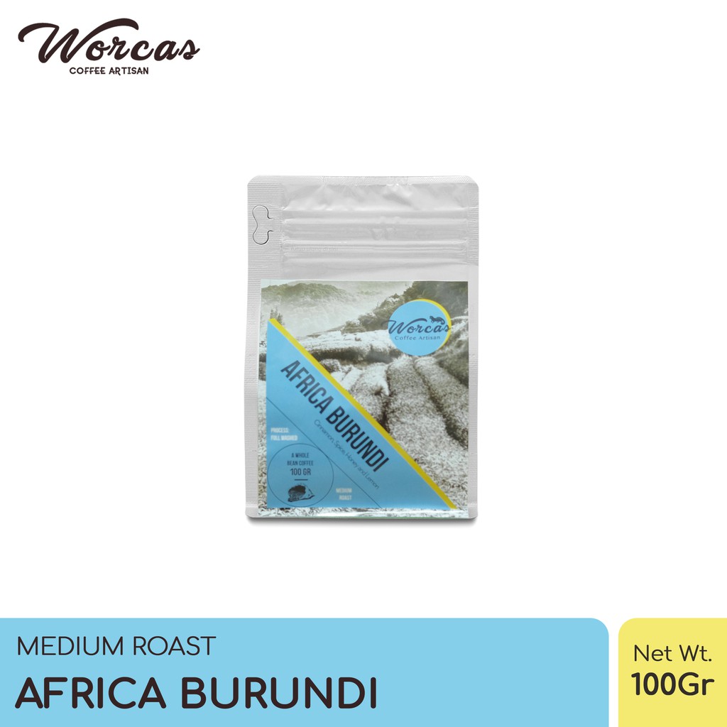 

WORCAS Kopi Arabika Africa Burundi 100 Gram - Medium Roast
