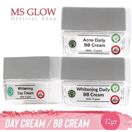 MS Glow Day Cream Whitening / Daily BB Cream / Acne Daily BB / Krim Siang Untuk Wajah