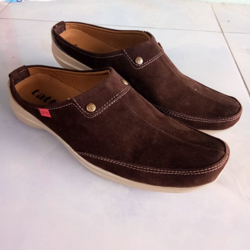 sepatu sandal selop casual cklt,HTM,tan