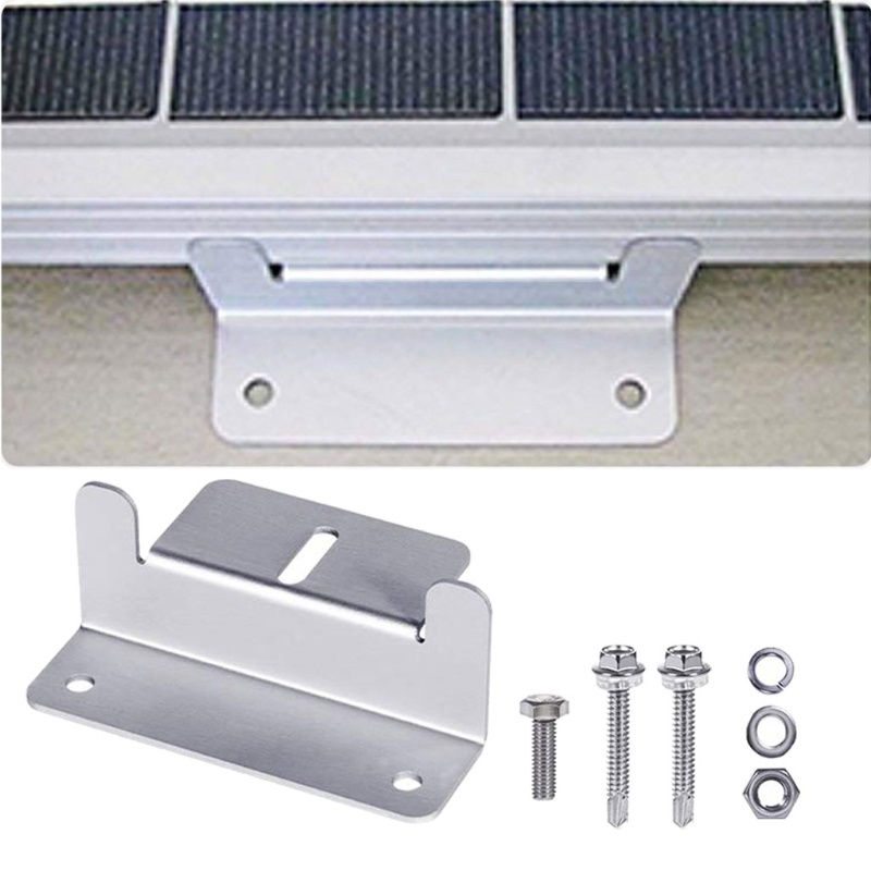 Sun Bracket Mounting Panel Surya Bahan Aluminum Untuk Atap Mobil Caravan