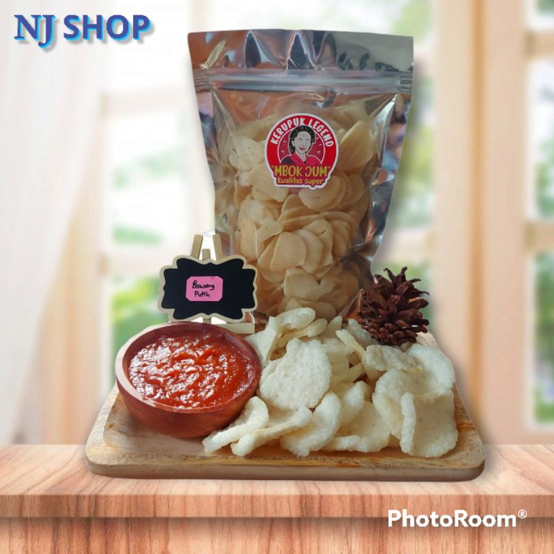 

[Kerupuk] - Kerupuk Mentah Jengkol Warna Putih