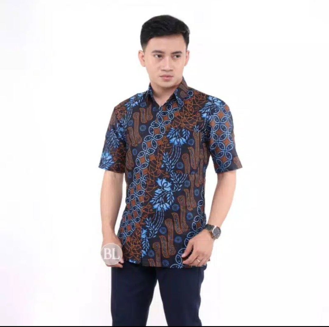 Batik Pria Size  M L Xl Xxl Bswart Batik Hrb026 Atasan Batik Pria Distro New Arival Kemeja Batik