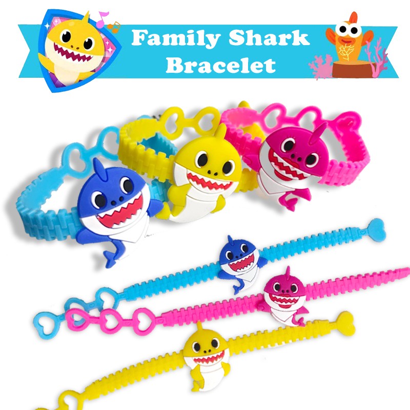 GELANG ANAK ANAK / MAINAN BABY SHARK DO DO RUBBER TERBARU