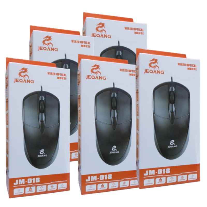 Mouse USB JM 018 / Wired Optical Mouse For Komputer PC /  Mouse Kabel Usb