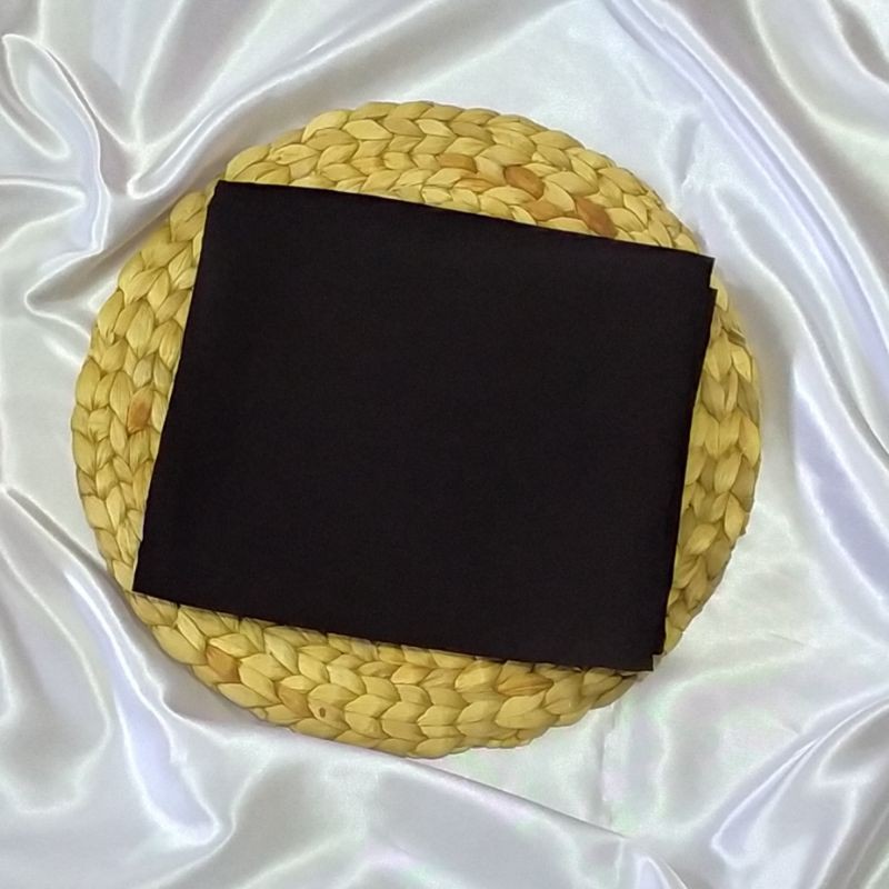 180 X 75** Pashmina Tali Jahit Tepi Thalia Shawl Pashmina Diamond Sabyan-Hitam