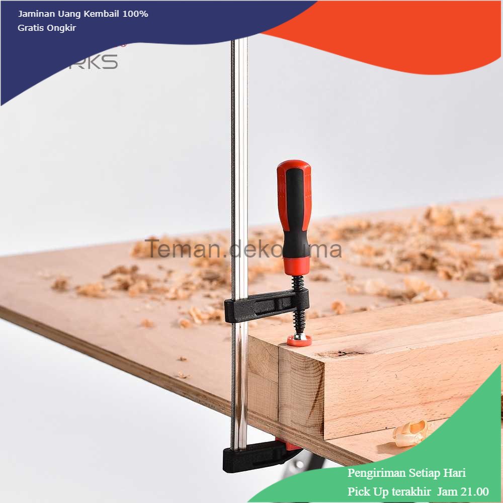 TD - PKK ENJOYWORKS Penjepit Kayu F Clamp Handle-C Woodworking Clamp - ECF405