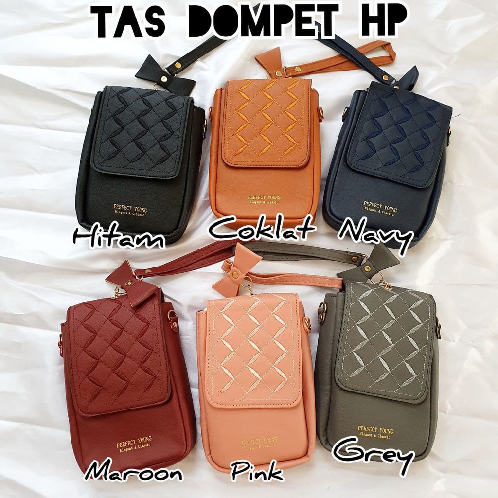 Tas Wanita Dompet HP / Tas Slempang Wanita Tempat Hp, Tempat kartu, Tempat Uang