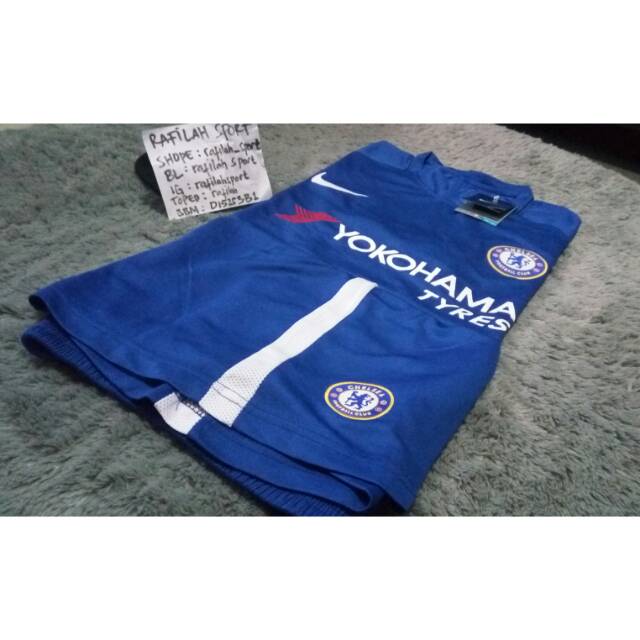 PROMO JERSEY CHELSEA HOME 2017-2018 1 SET BELI BAJU GRATIS CELANA