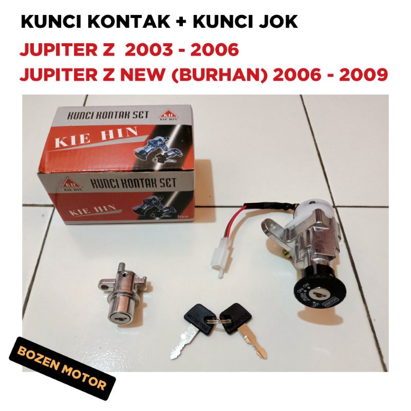Kunci Kontak + Konci Jok Jupiter Z / 2003 2004 2005 2006 2007 2008 2009 Dudukan Starter Stater New B