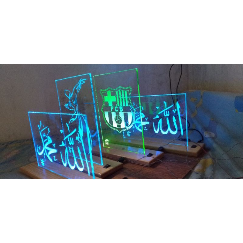 lampu hias / lampu kaca / lampu tidur / souvernir / kado / hiasan dinding