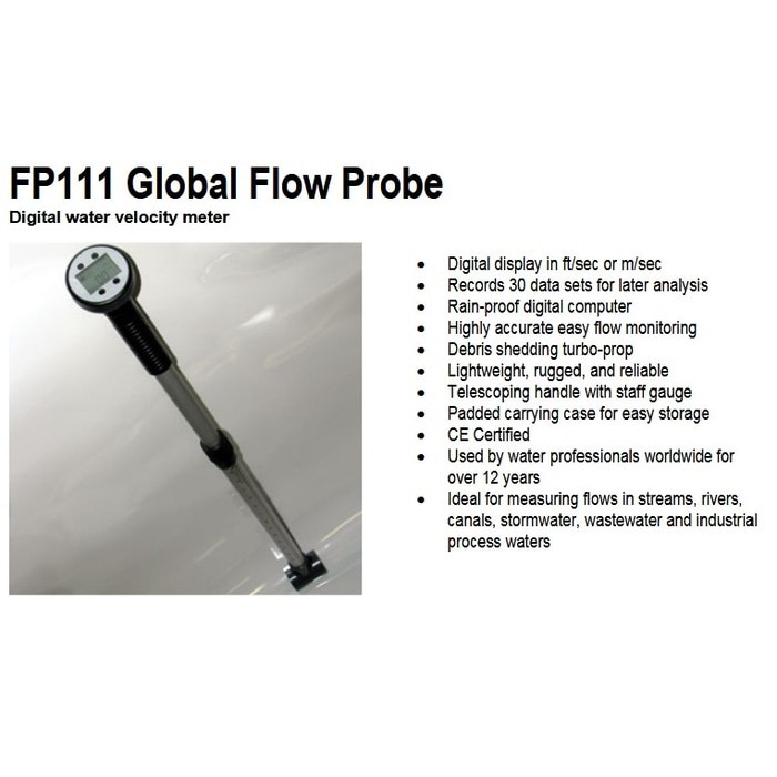 Jual FP111 Global Flow Probe Digital water velocity meter Shopee