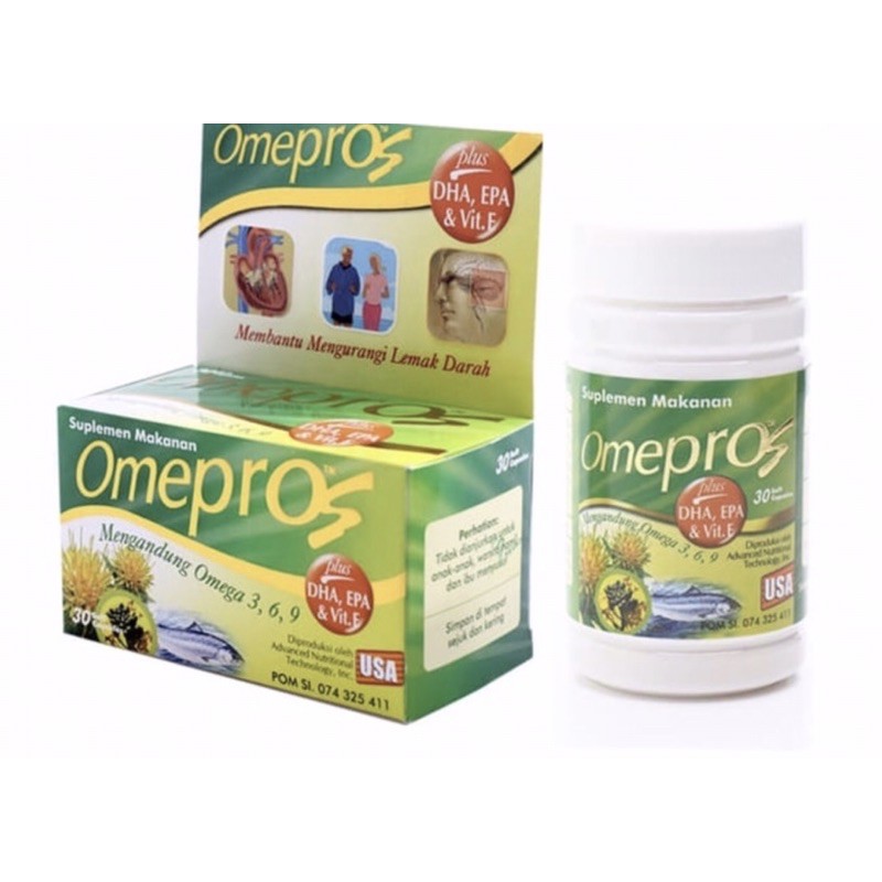 Omepros 30 tablet ( mengurangi lemak darah &amp; memelihara kesehatan jantung )