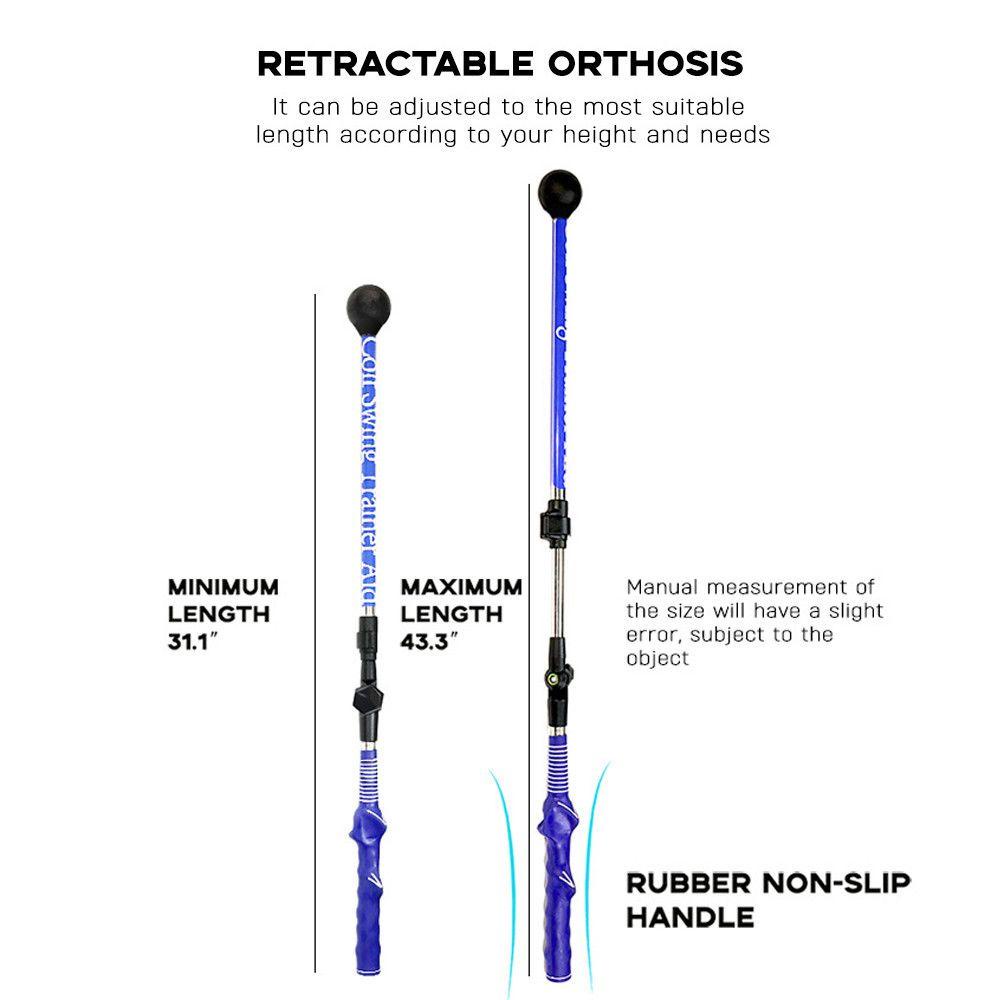 Top Golf Swing Trainer Adjustable Posture Alat Bantu Mengajar Luar Ruangan