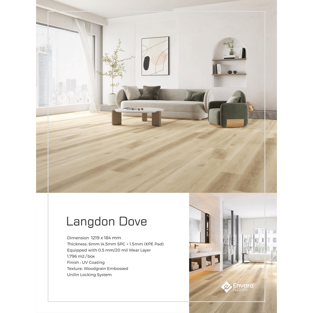 Lantai SPC Envara Tebal 6mm