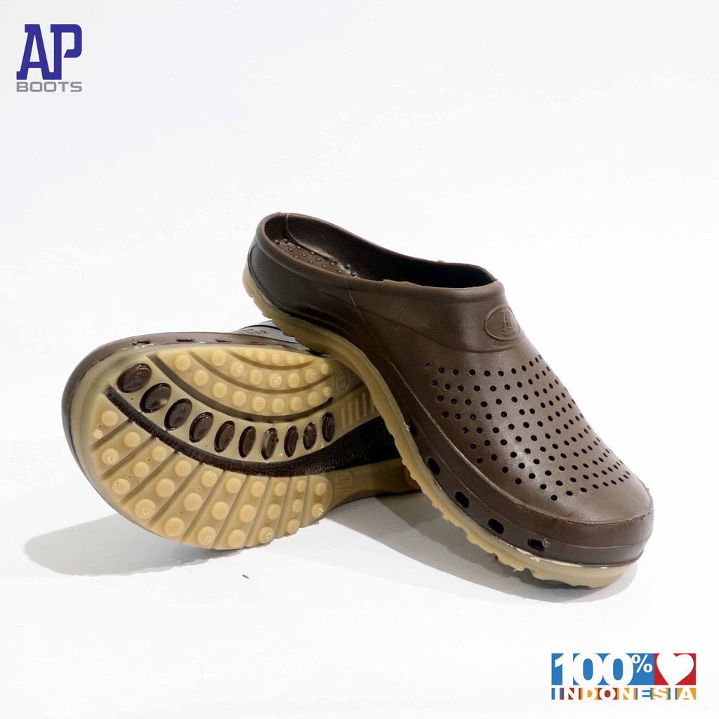 AP CLOGS WARNA 37-42 - SANDAL PRIA CASUAL SANDAL KARET -AP BOOTS