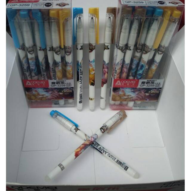 

Pen bisa di hapus aodemei motif kerakter isi 12 pcs
