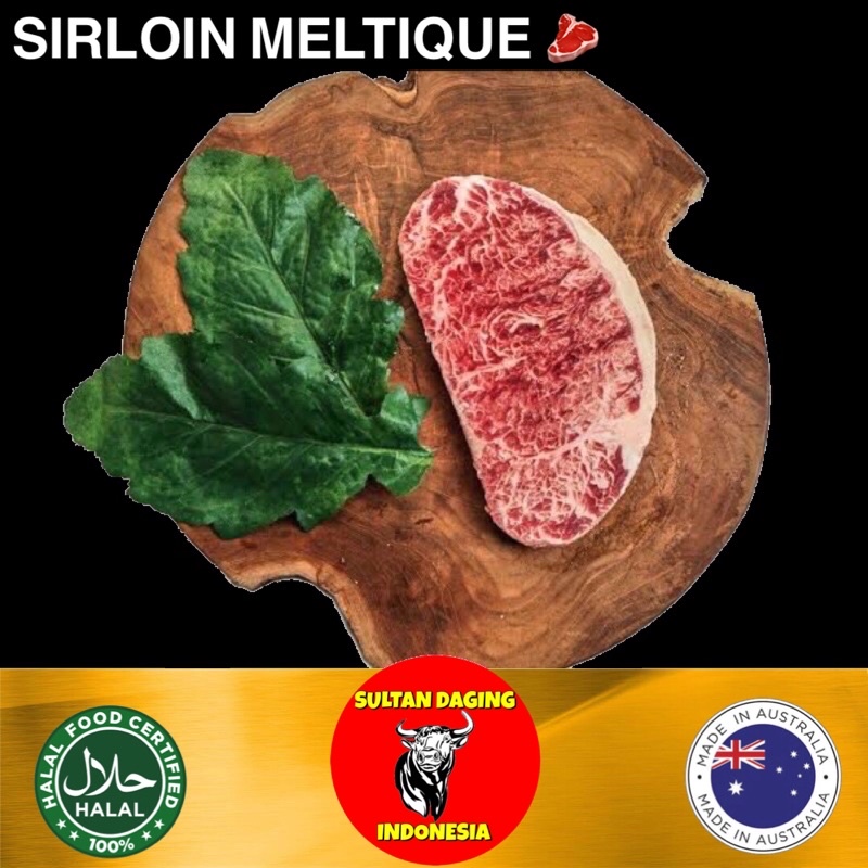 

WAGYU SIRLOIN MELTIQUE STEAK 200 GRAM IMPORT DARI AUSTRALIA/ SIRLOIN MELTIK/ WAGYU MELTIQUE/ WAGYU