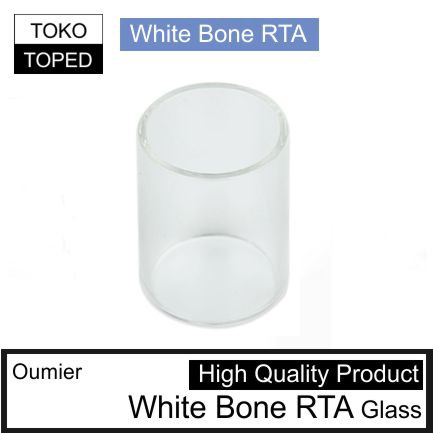 Oumier White Bone RTA Replacement Glass | 2.5ml kaca pengganti