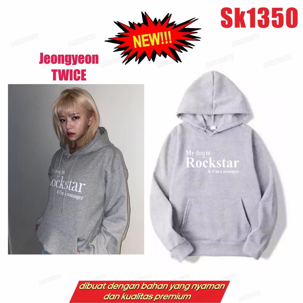 MURAH!!! SWEATER HOODIE JEONGYEON TWICE MY DOG IS SUPERSTAR SK1350