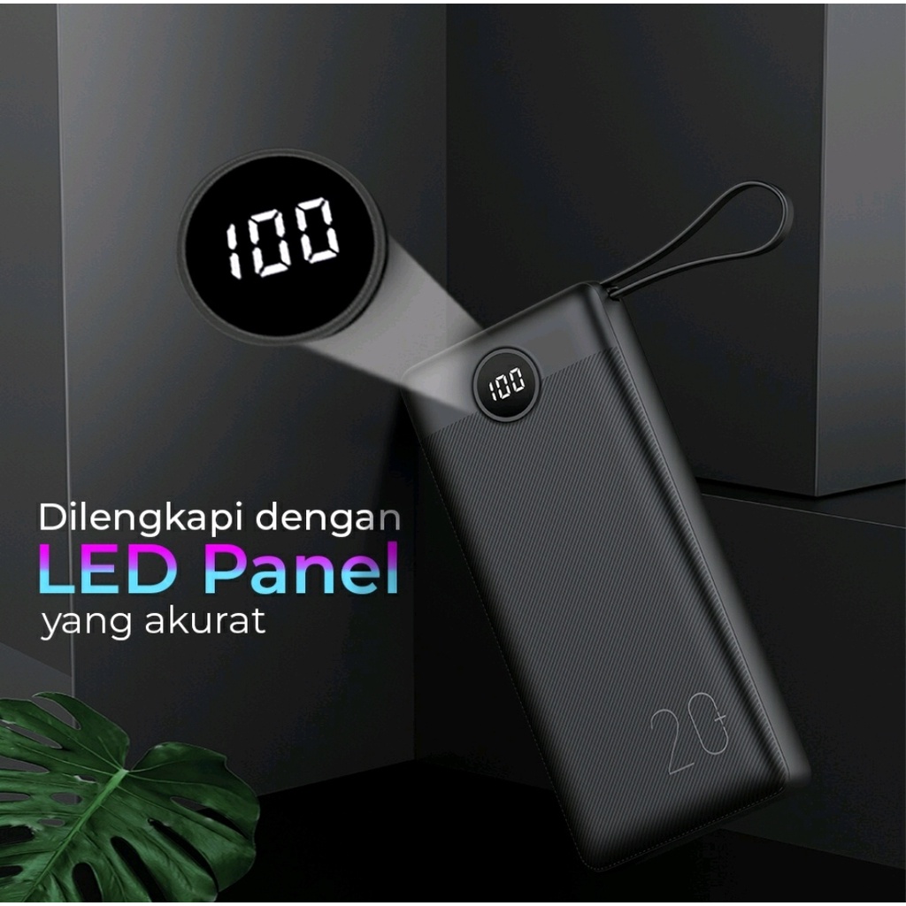 POWERBANK MOFIT M26 2000mah/BUILD IN CABLE/FAST CHARGER 2.4A