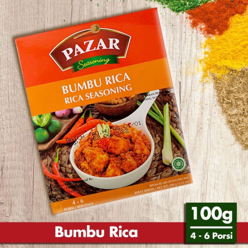 

PAZAR BUMBU RICA - Bumbu Masak Instan Box 100g