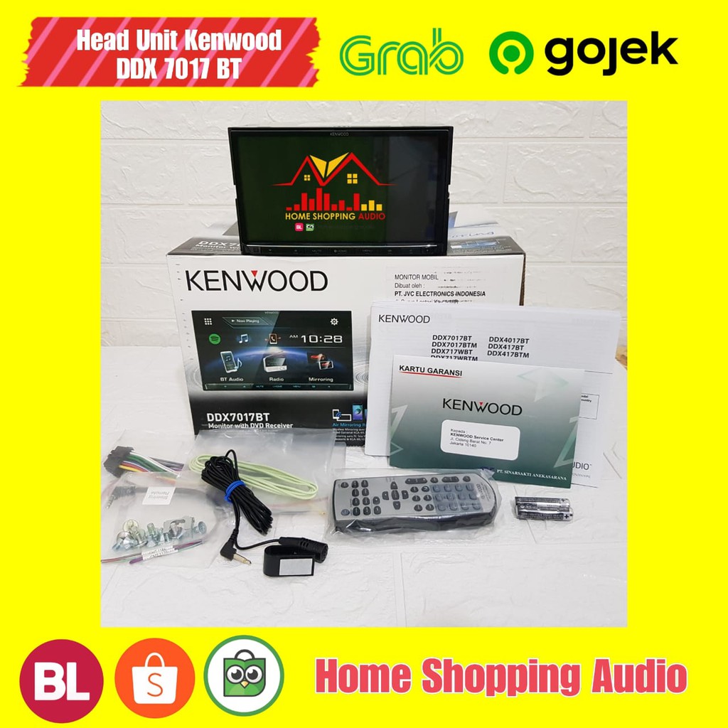 Dobledin Kenwood 7017BT bisa Air Mirror garansi resmi Head Unit Kenwood DDX7017BT Head Unit Kenwood