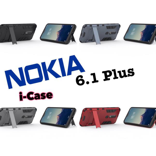 Nokia 6.1 Plus Case iron Armor - casing cover nokia 6.1 plus - Izhar.Farida