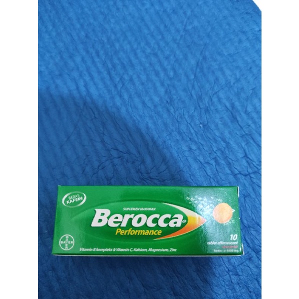PROMO Berocca Performance Suplemen Makanan Bebas Kafein Rasa Jeruk isi 10 Tablet